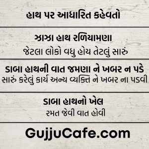 ગુજરાતી કહેવતો અને તેના અર્થ