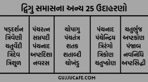 દ્વિગુ સમાસના ઉદાહરણો